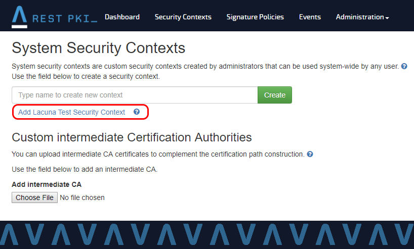Test Security Context