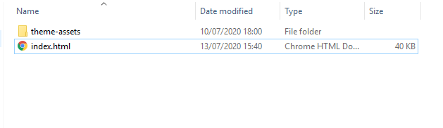 Folder structure