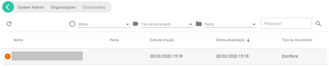 User documents