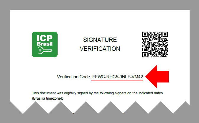 Codigo de verificacao