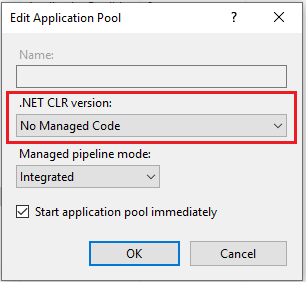 No managed code
