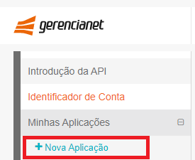 Gerencianet create app